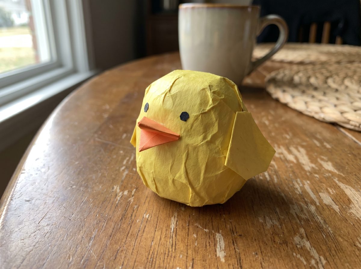 Kuikentje knutselen van papier voor lente thema groep 1 2 peuters kleuters