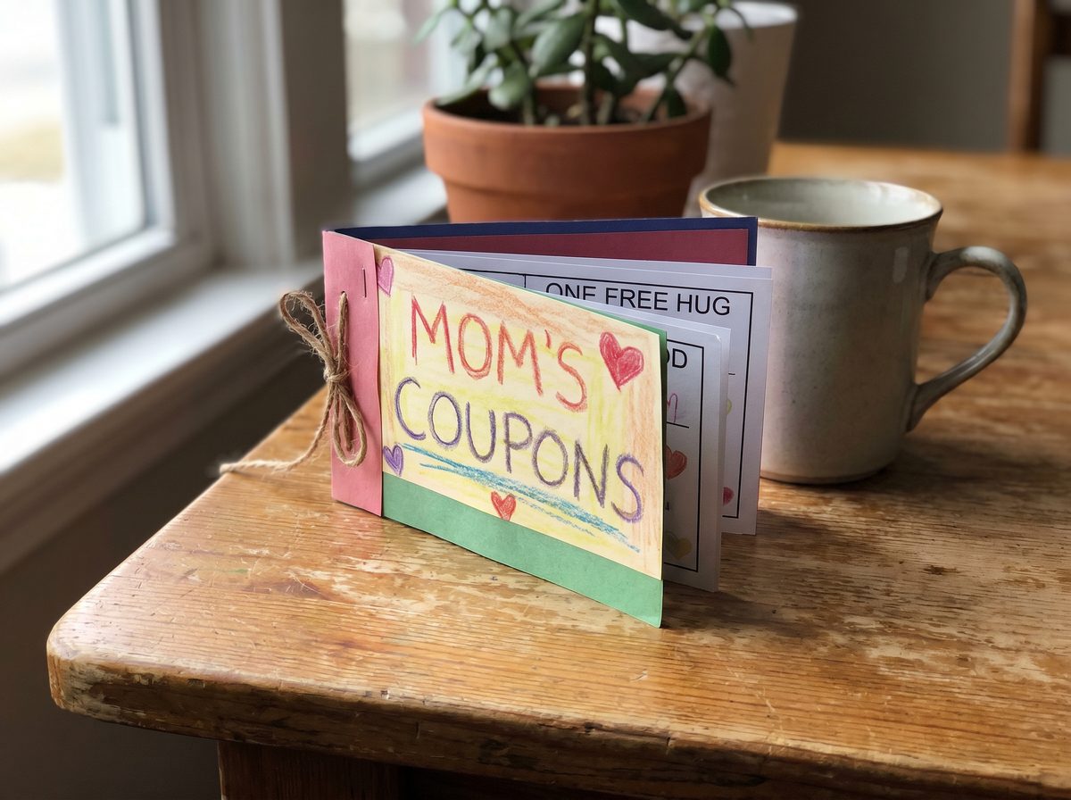 Moederdag knutselen bonnenboekje voor mama kleuters groep 3