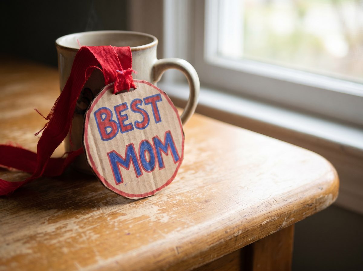 Moederdag knutselen liefste mama medaille cadeau peuter kleuter