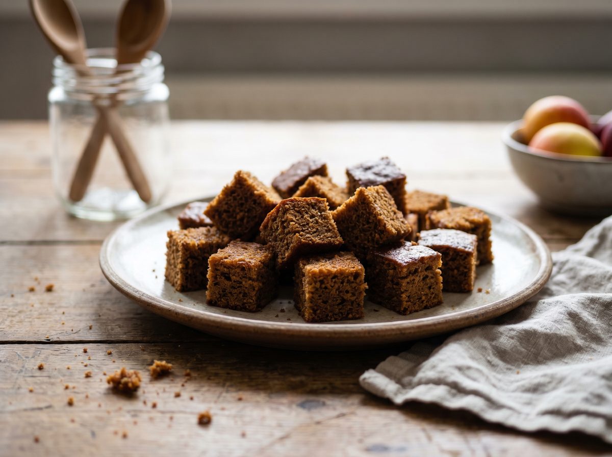 Ontbijtkoek-hapje als gezonde traktatie op school uitdelen