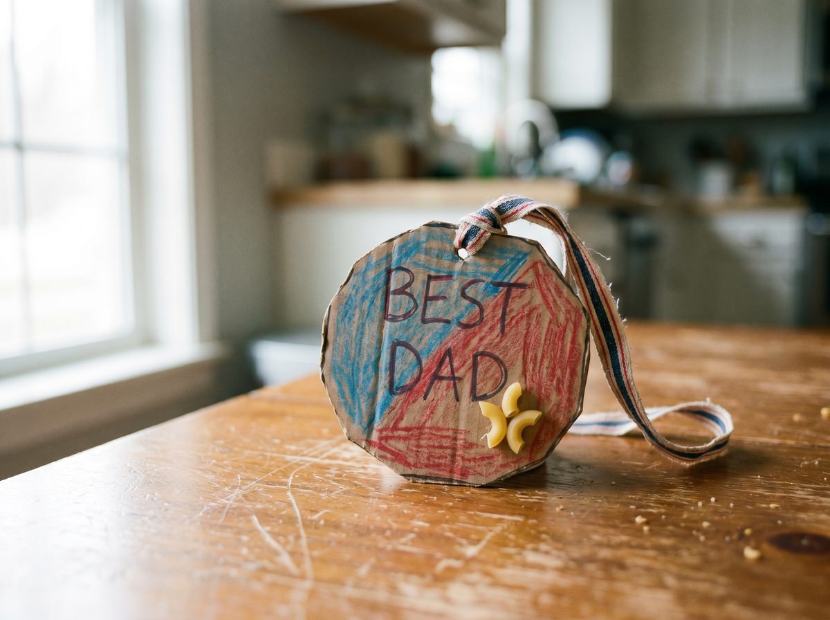 Vaderdag knutselen beste papa medaille knutsel voor kleuters
